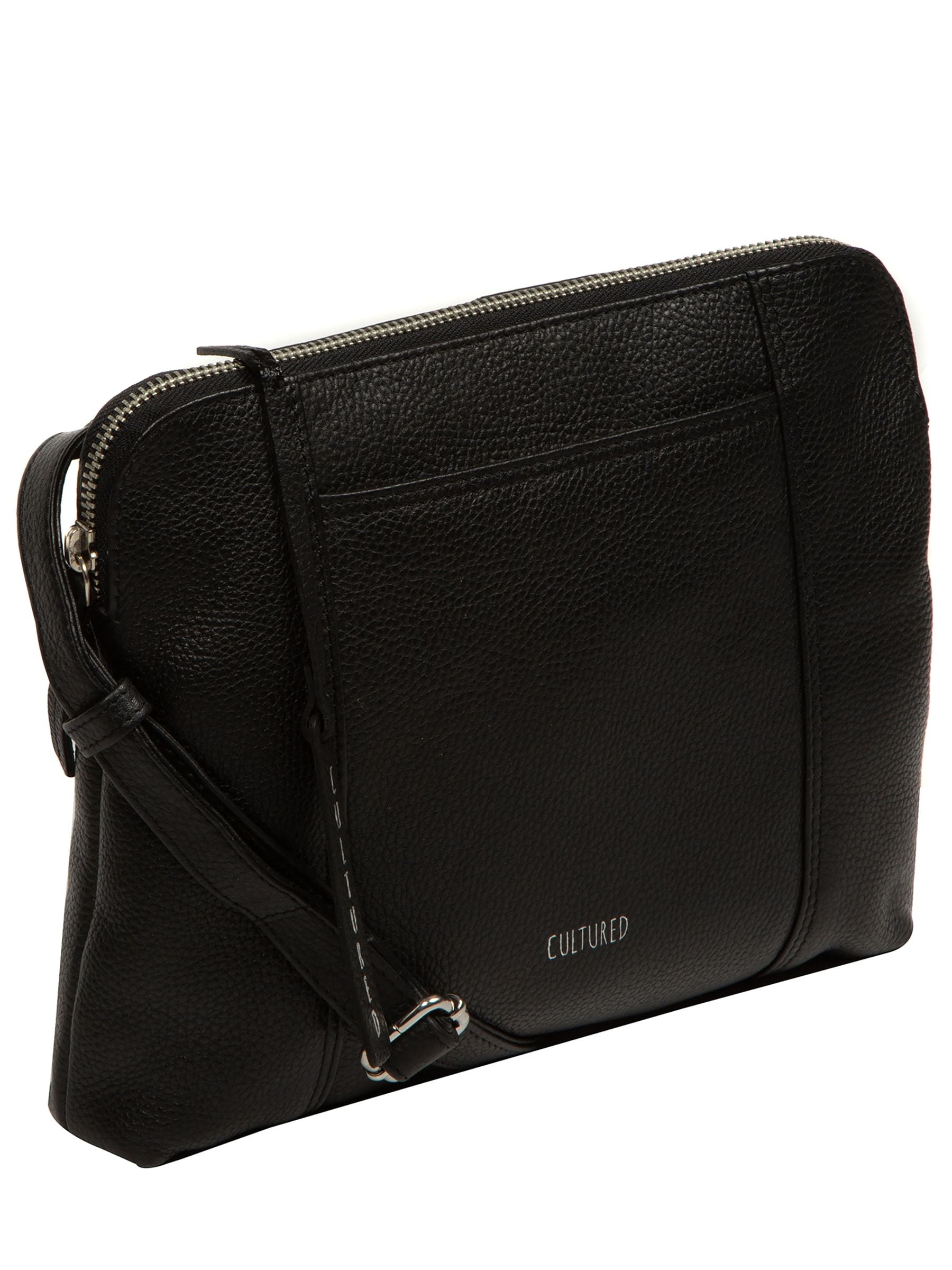 Cultured London Celina black cross-body bag (British brand)