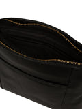 Pure Luxuries Elodie black leather cross-body bag, imported from the UK