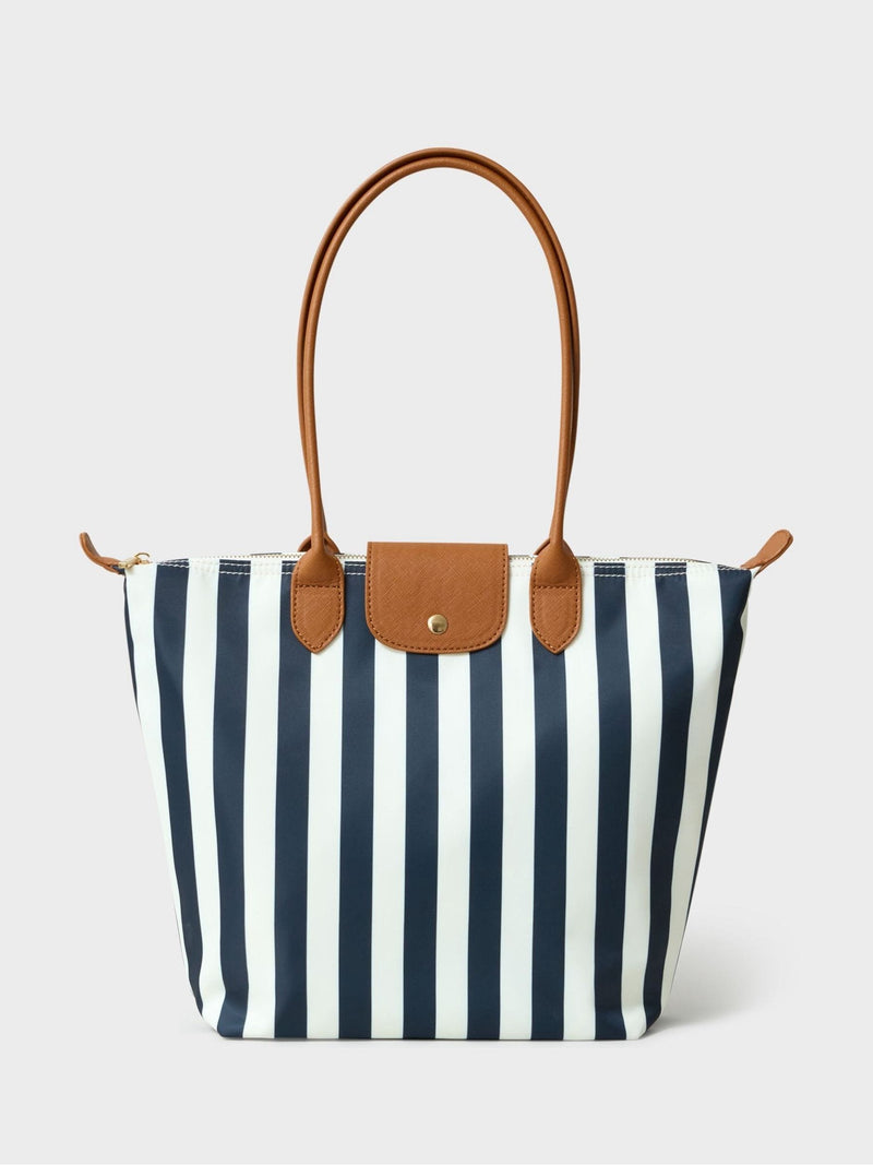 Crew Clothing navy blue nylon zip top bag, imported from the UK