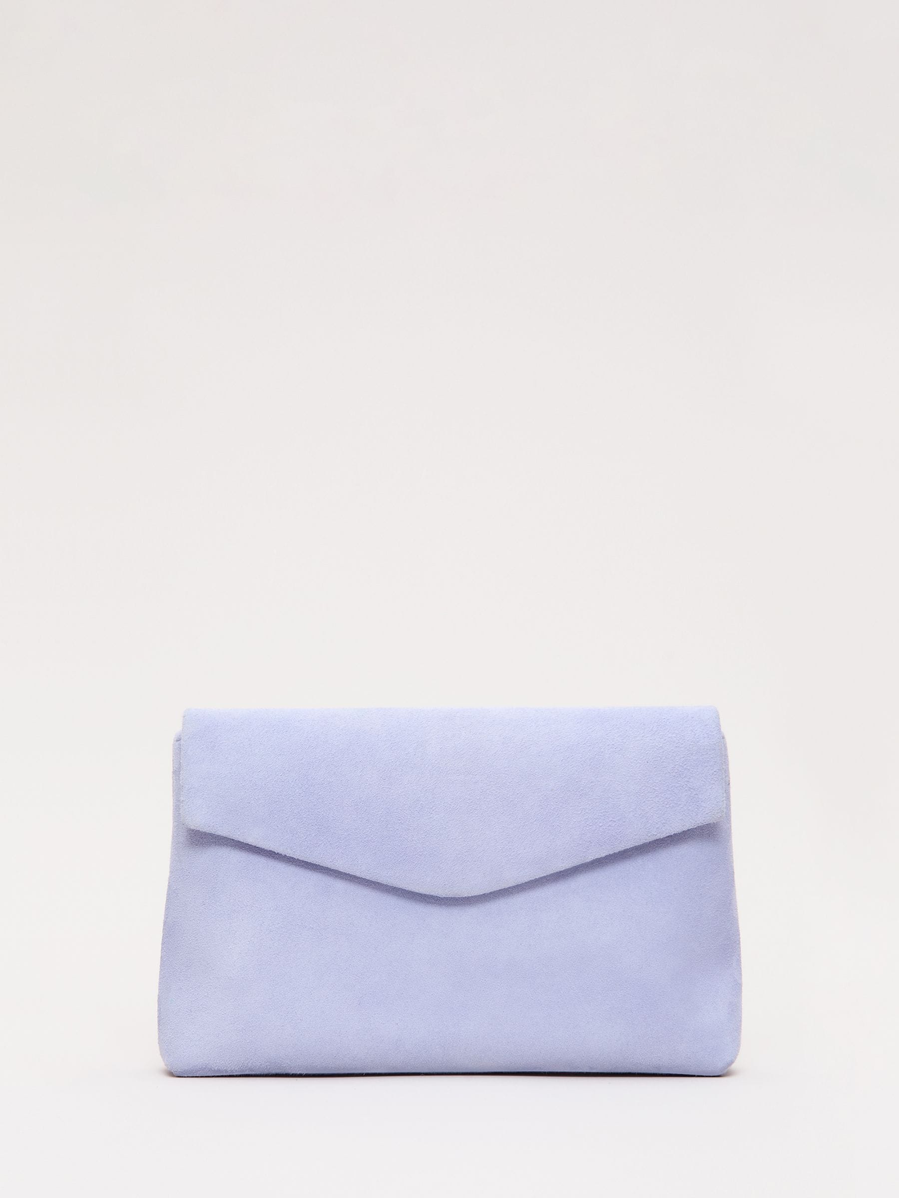 Phase Eight purple suede clutch bag (British brand)