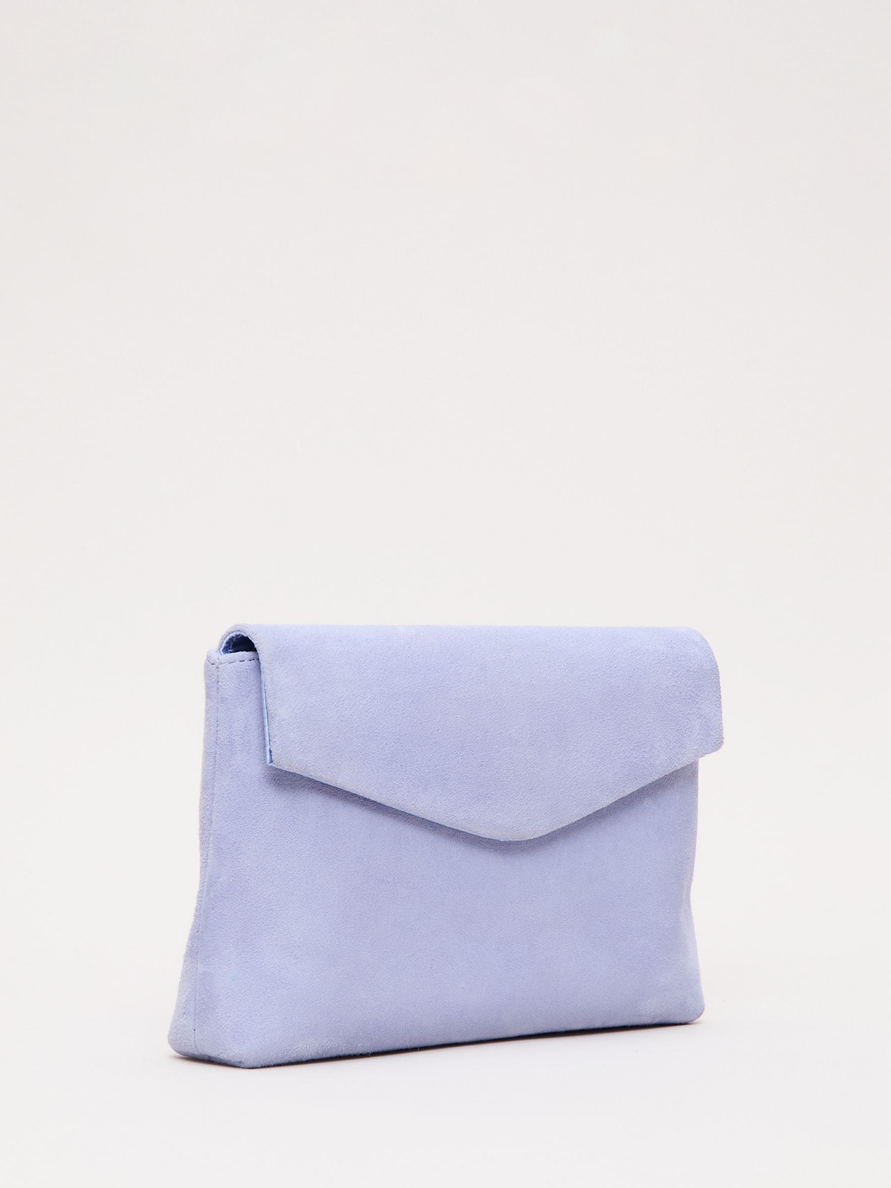 Phase Eight purple suede clutch bag (British brand)