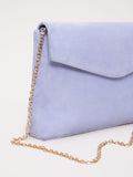 Phase Eight purple suede clutch bag (British brand)
