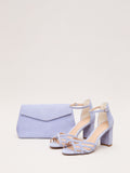Phase Eight purple suede clutch bag (British brand)