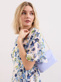 Phase Eight purple suede clutch bag (British brand)