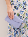 Phase Eight purple suede clutch bag (British brand)