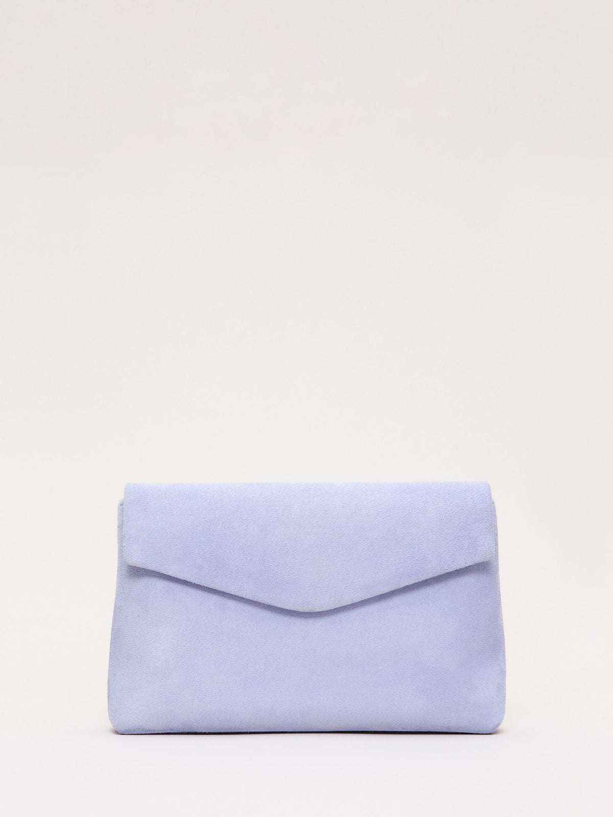 Phase Eight purple suede clutch bag (British brand)