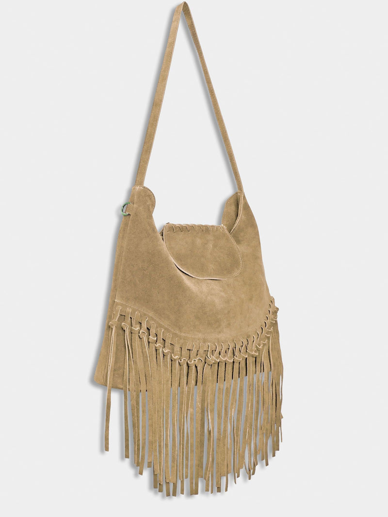 Joe Browns boho suede tassel handbag, UK version