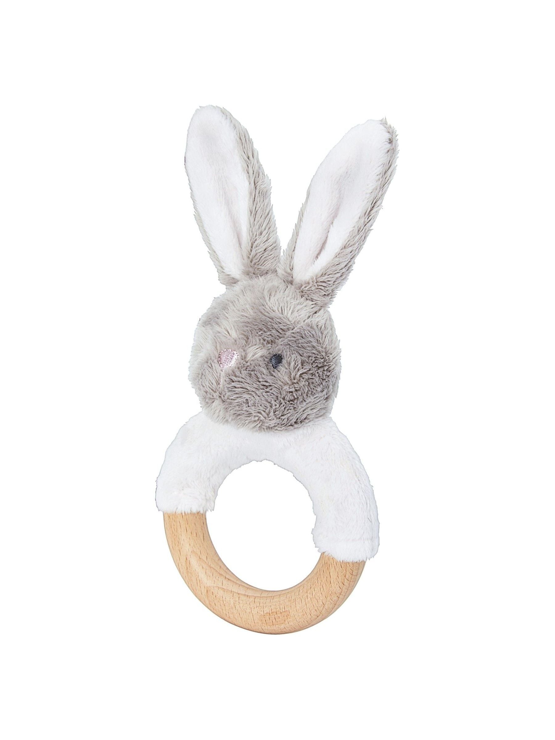 The White Company pink bunny rattle (British brand)