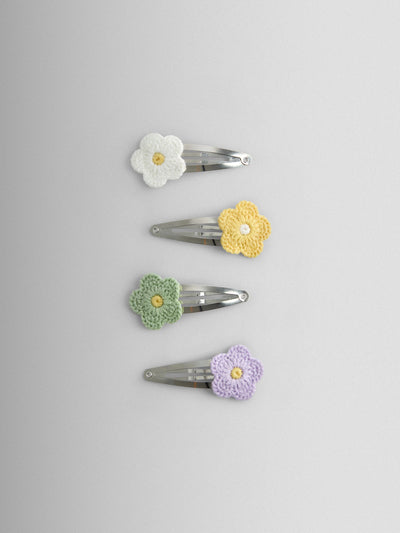 Next JoJo Maman Bébé 4-Pack Daisy Crochet Hair Clips- Buy online at McGrocer
