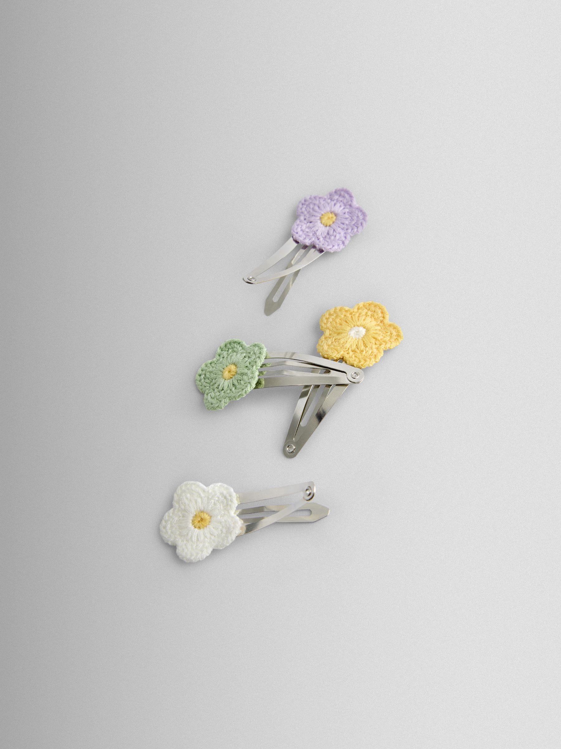 JoJo Maman Bébé 4-pack crochet hair clips - British product