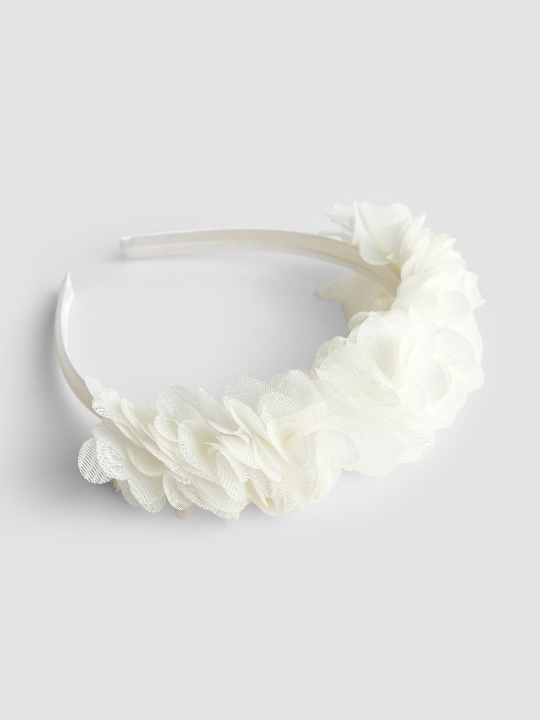 JoJo Maman Bébé pure white flower girl hair accessories set, imported from the UK