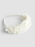 JoJo Maman Bébé pure white flower girl hair accessories set, imported from the UK