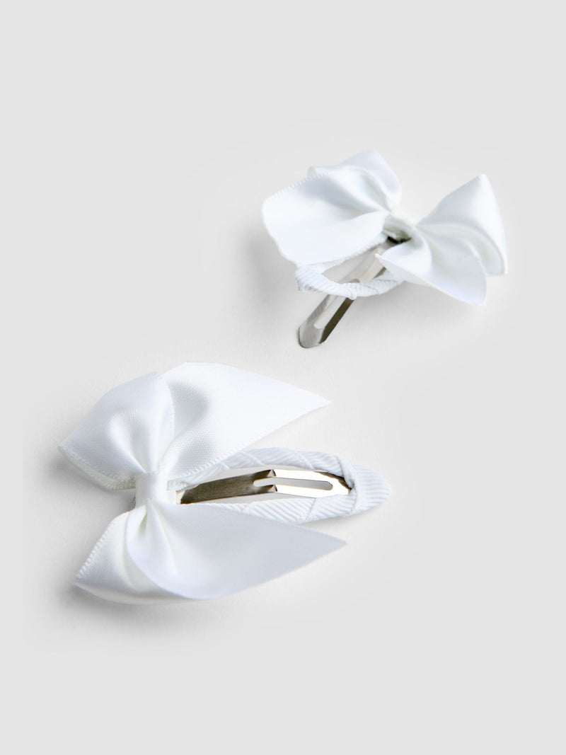 JoJo Maman Bébé pure white flower girl hair accessories set, imported from the UK