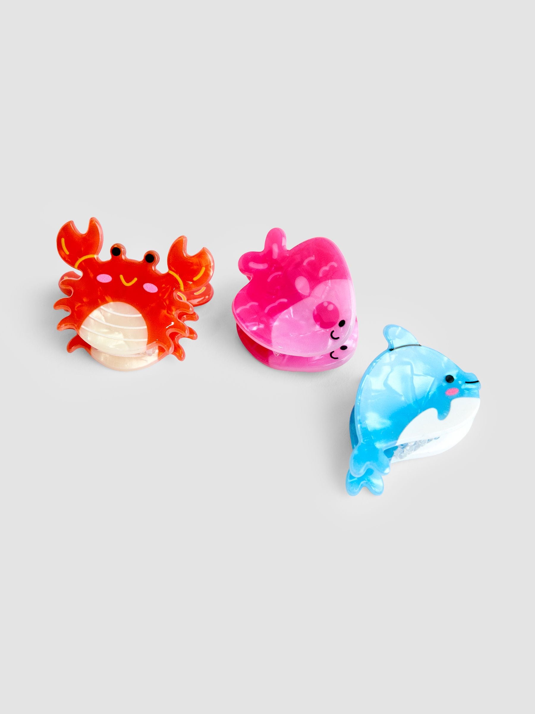 JoJo Maman Bébé sea animal claw clips 6-pack (British brand)