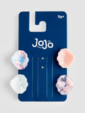 JoJo Maman Bébé shell claw clips light pink 4-pack, imported from the UK