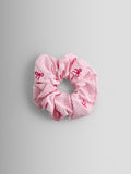 JoJo Maman Bébé bright pink bow embroidered scrunchie (British brand)