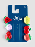 JoJo Maman Bébé multi colour fruit claw clips 6-pack - British product