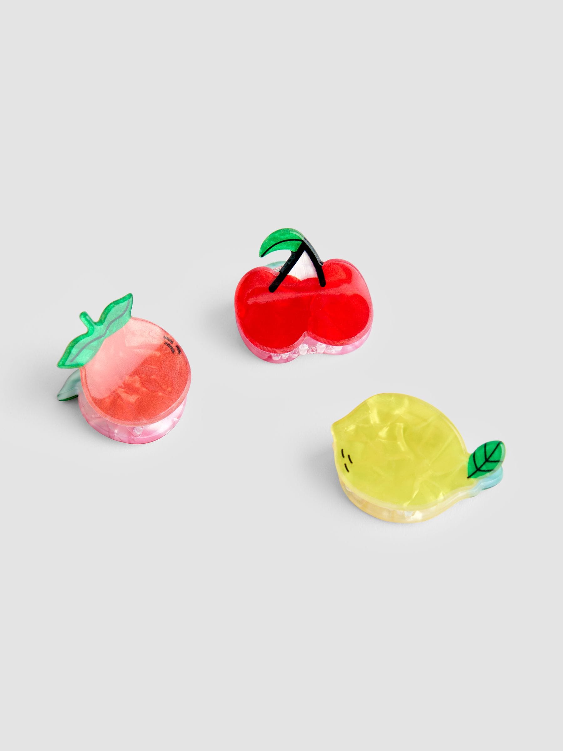 JoJo Maman Bébé multi colour fruit claw clips 6-pack - British product