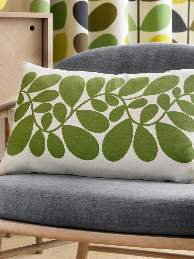 Orla Kiely Coffee Brown Sycamore Stripe Cushion
