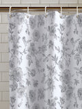 Catherine Lansfield grey floral shower curtain 180x180cm, imported from the UK