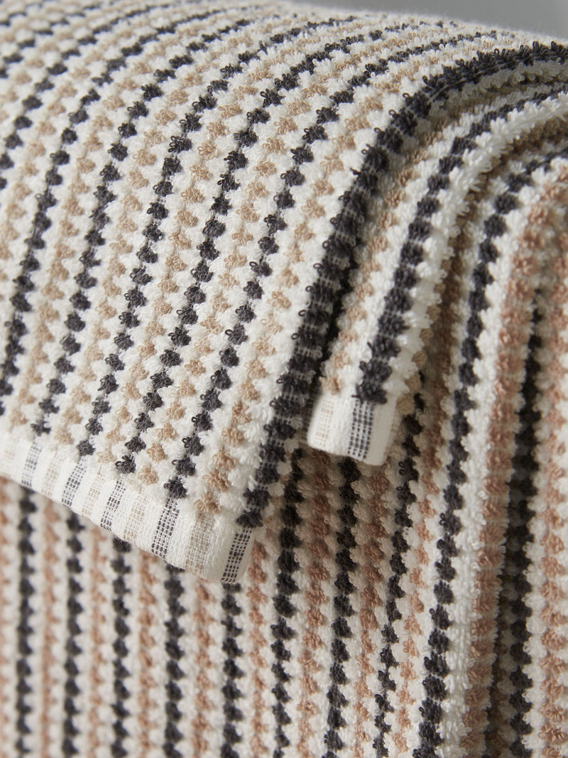 Catherine Lansfield rice weave towel grey, UK version