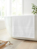 Bianca White Hotel Stripe Cotton Collection Towel
