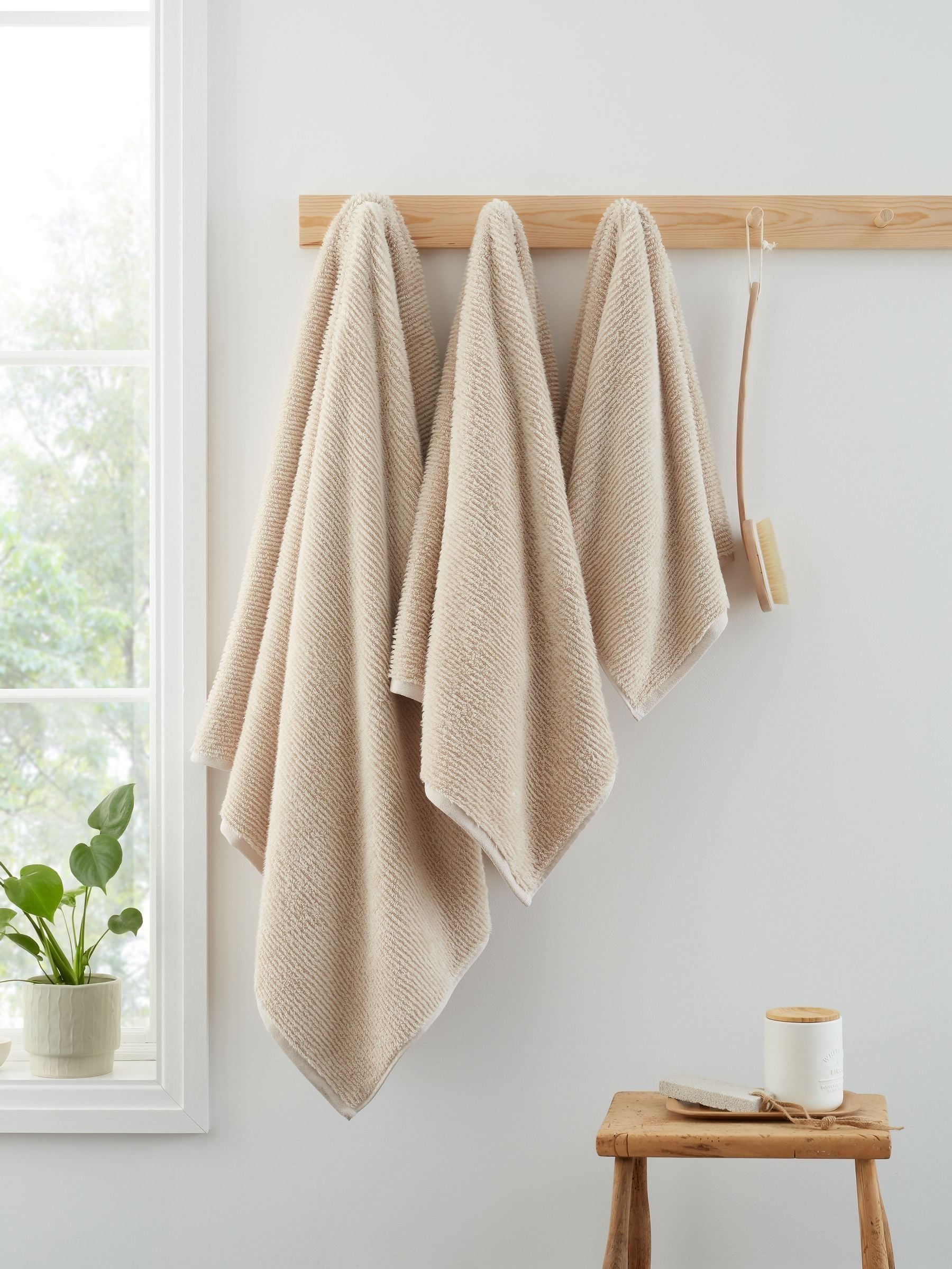 Bianca Natural Soft Zero Twist Turkish Cotton Spa Towel