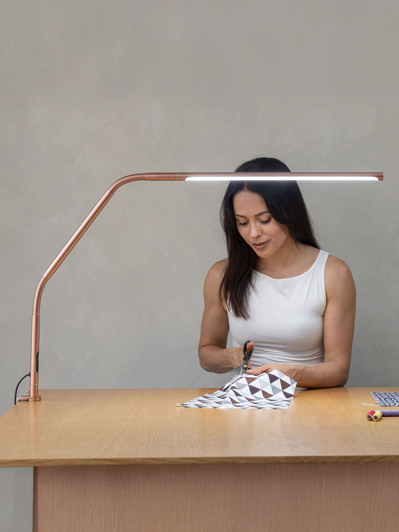 Daylight Company Rose Gold Slimline 4 table lamp (British brand)