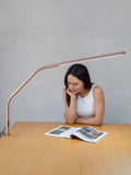 Daylight Company Rose Gold Slimline 4 table lamp (British brand)