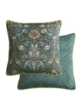 William Morris cushion in mineral blue, imported from the UK