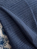 Catherine Lansfield navy velvet quilted bedspread 240x260cm - British product