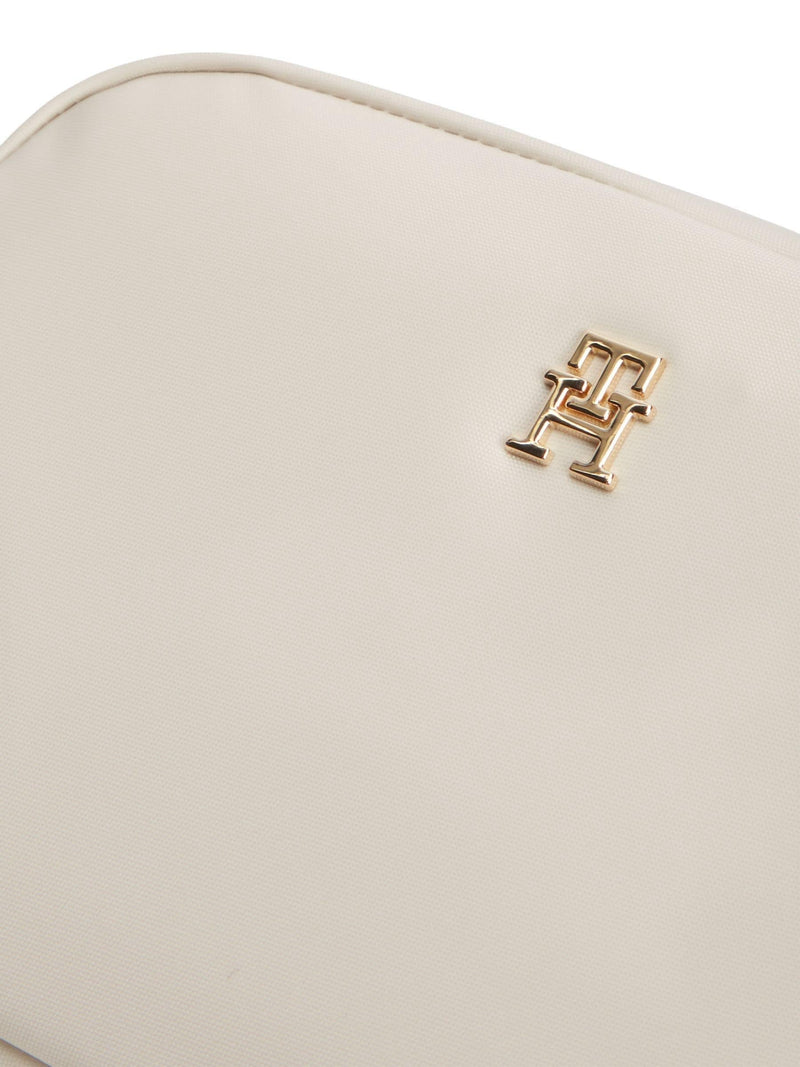 Tommy Hilfiger cream monogram crossbody camera bag (British brand)