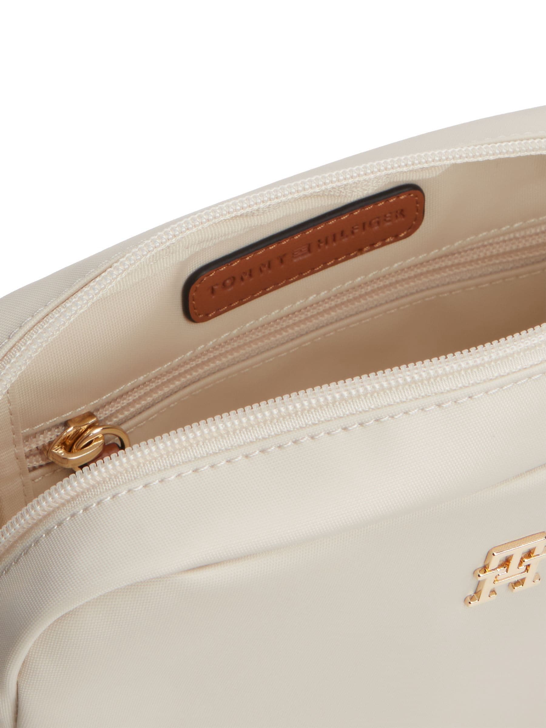 Tommy Hilfiger cream monogram crossbody camera bag (British brand)