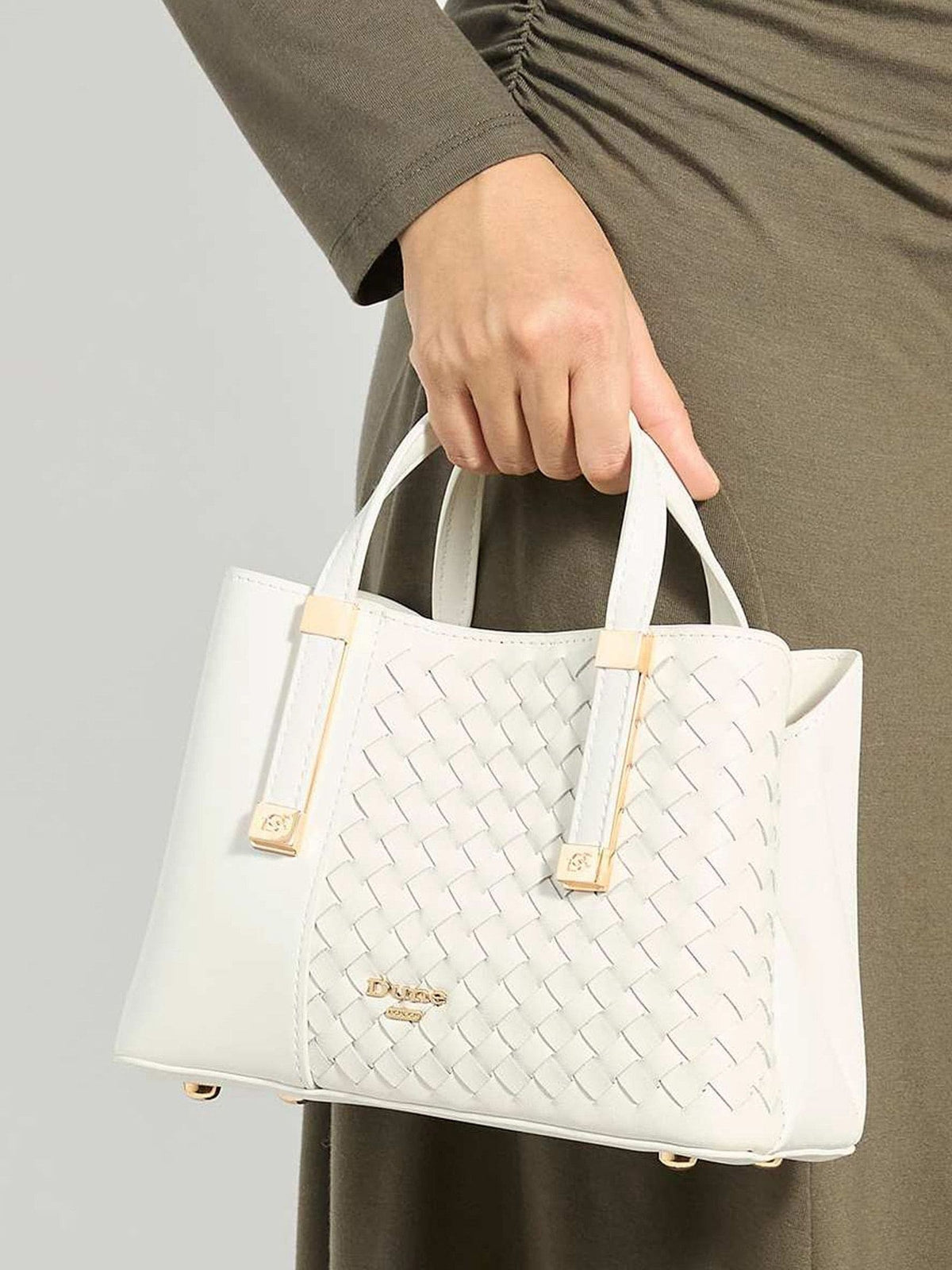 Dune London white Dinkydorry grab bag, UK version
