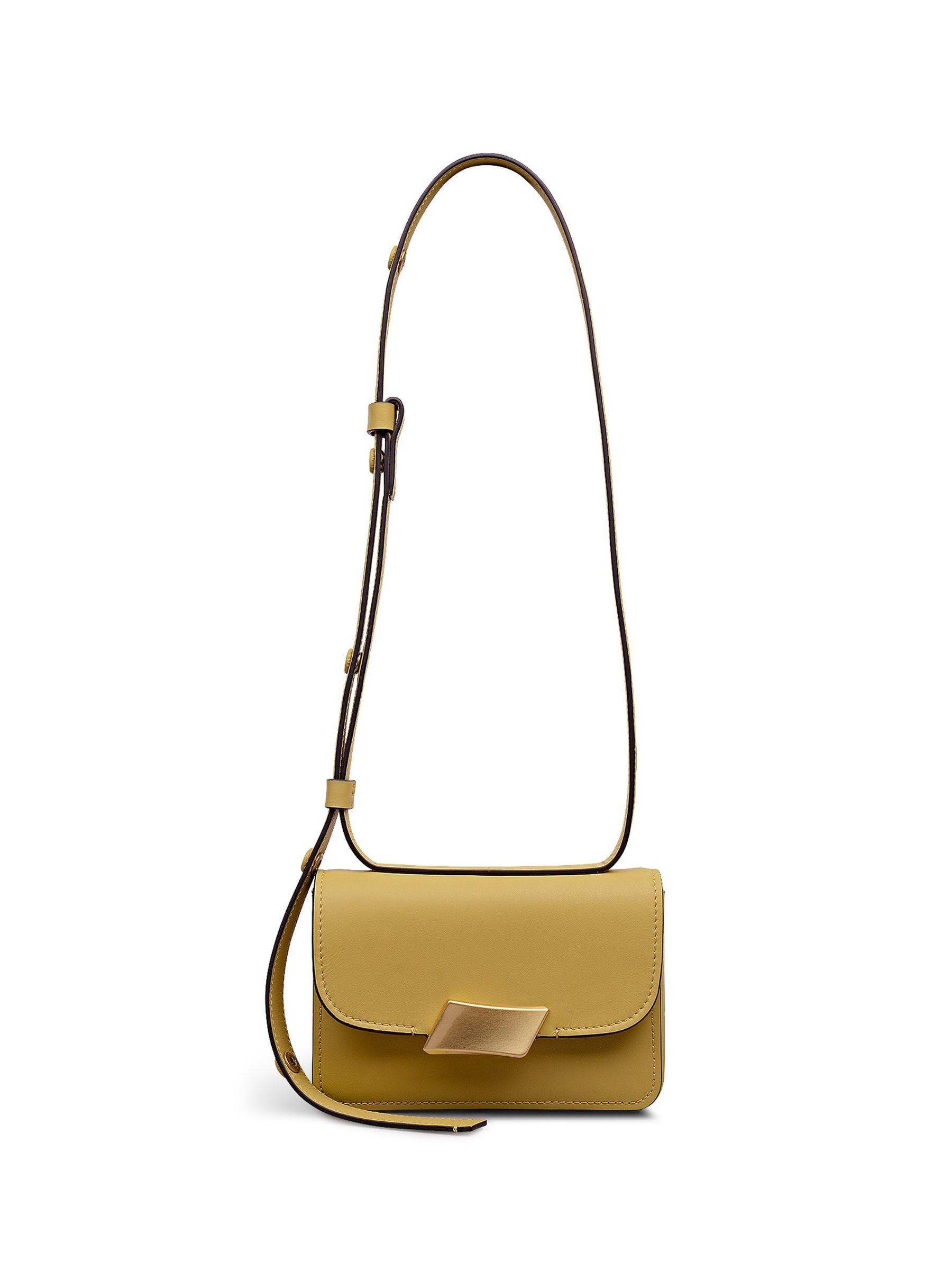 Radley Belsize Mini cross-body bag in yellow, imported from the UK