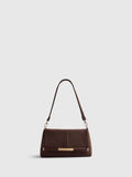 River Island Brown Bar Front Clutch Bag