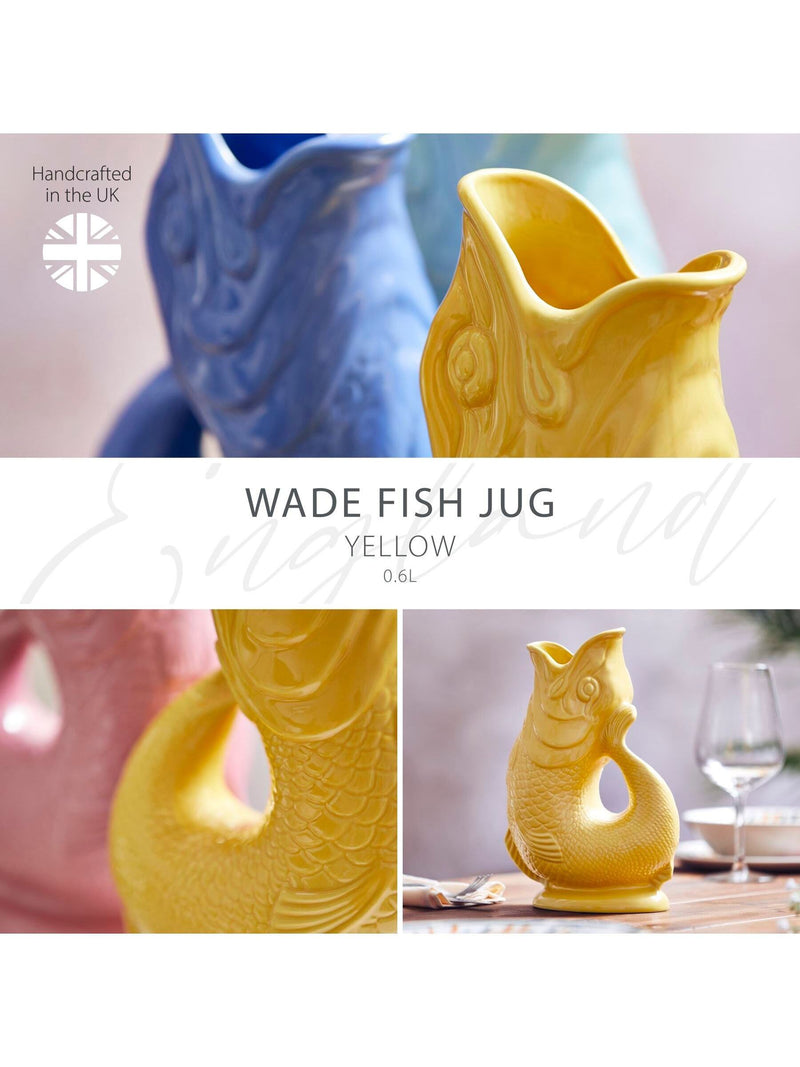Wade Yellow Small Original Gurgle Fish Jug