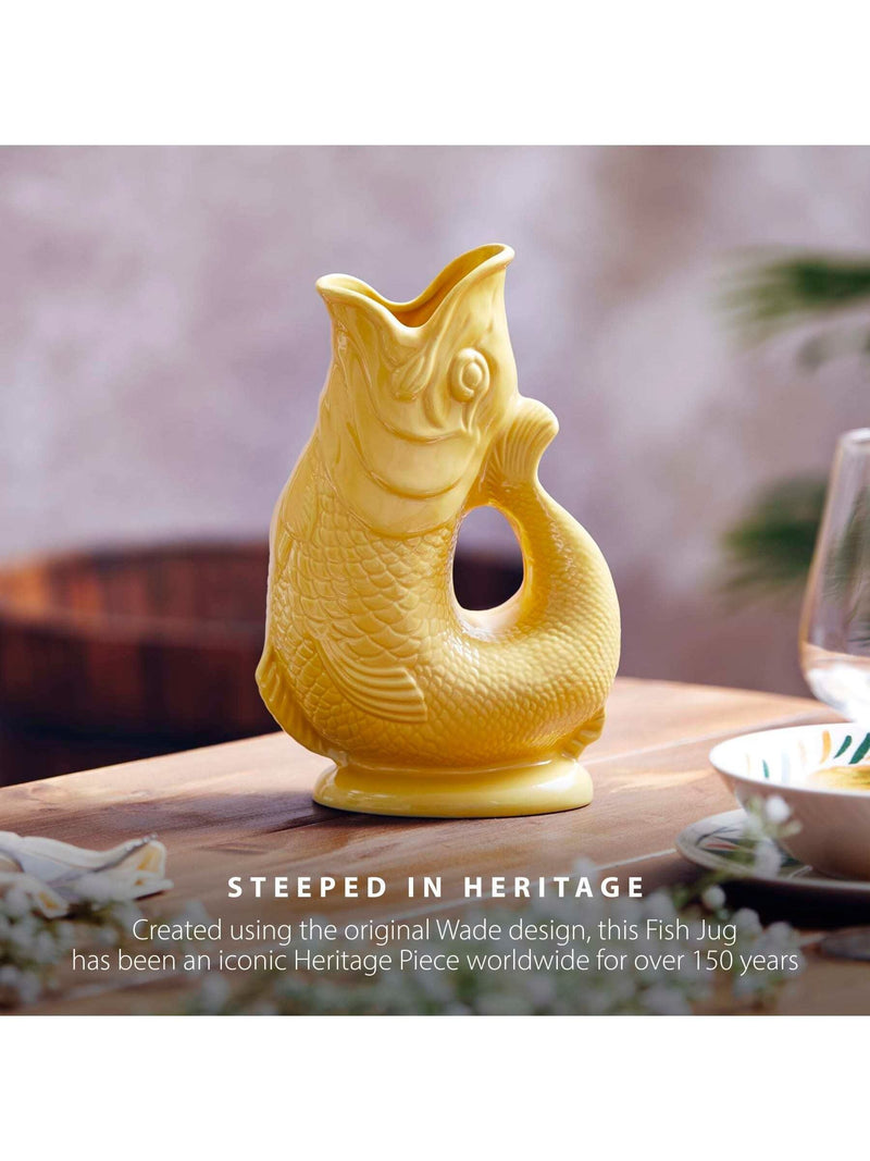 Wade Yellow Small Original Gurgle Fish Jug