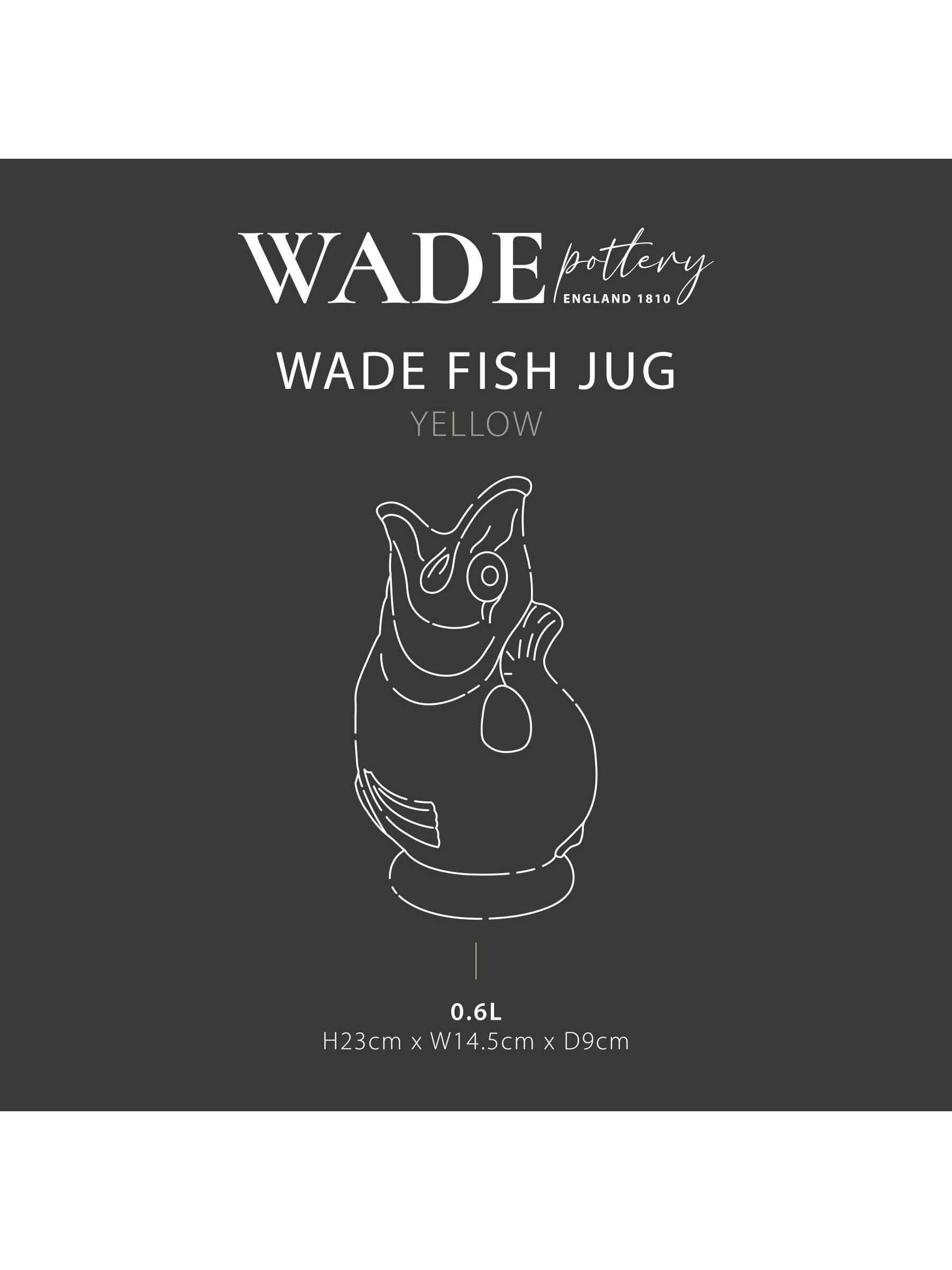Wade Yellow Small Original Gurgle Fish Jug