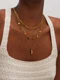Jon Richard gold tone heart double row necklace, British product
