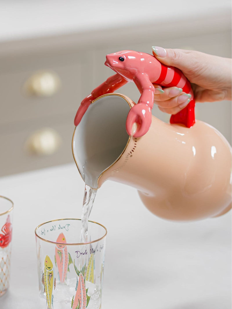 Yvonne Ellen orange lobster jug 1.2 litre (British brand)