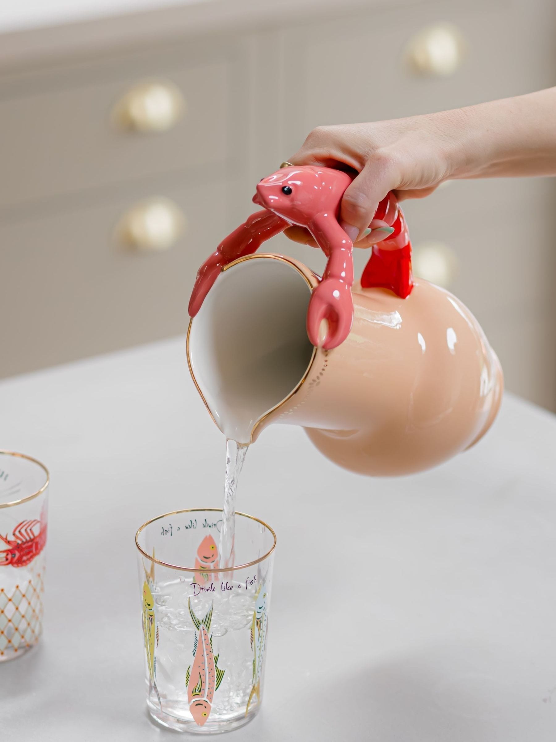 Yvonne Ellen orange lobster jug 1.2 litre (British brand)