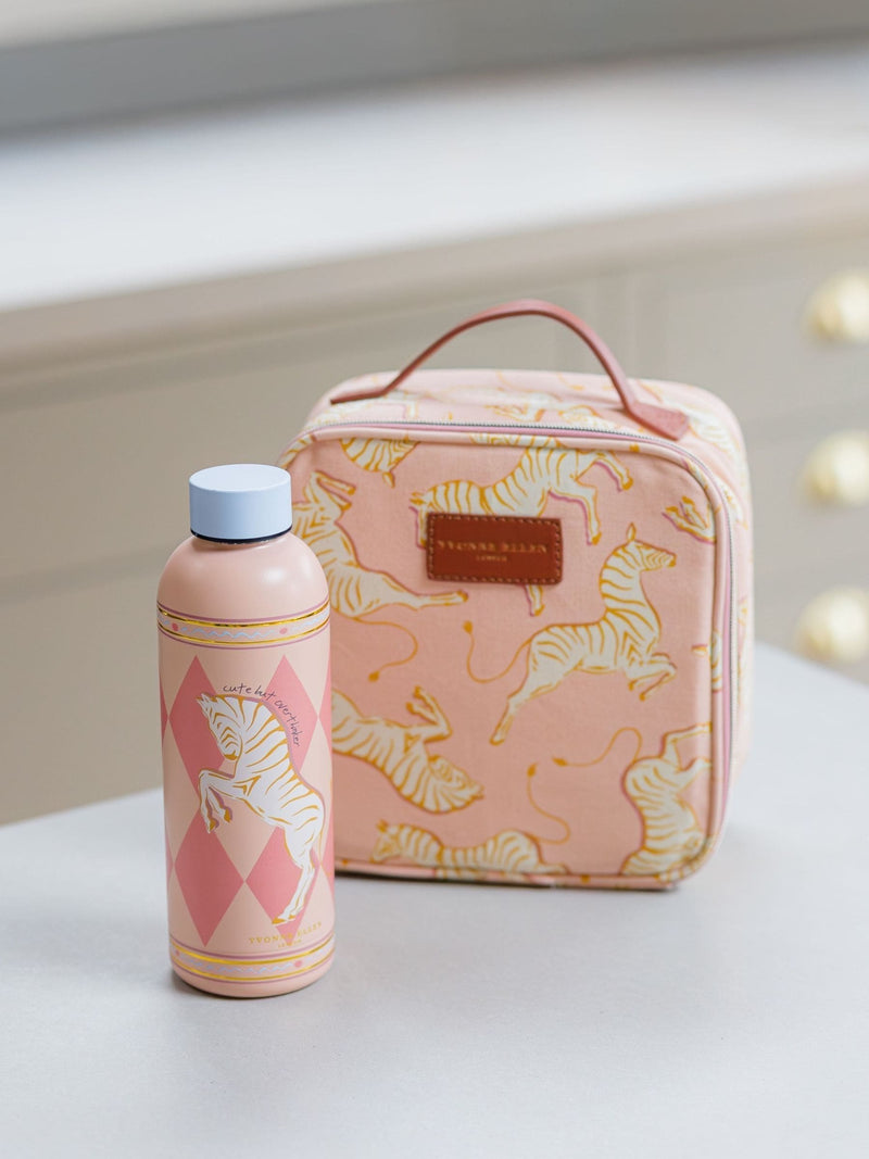 Yvonne Ellen pink zebra lunch bag (British brand)