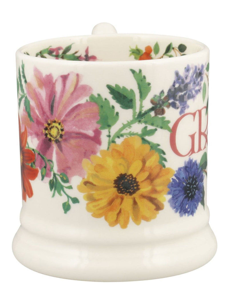 Emma Bridgewater Cream Garden Flowers Granny mug 1/2 pint, UK version