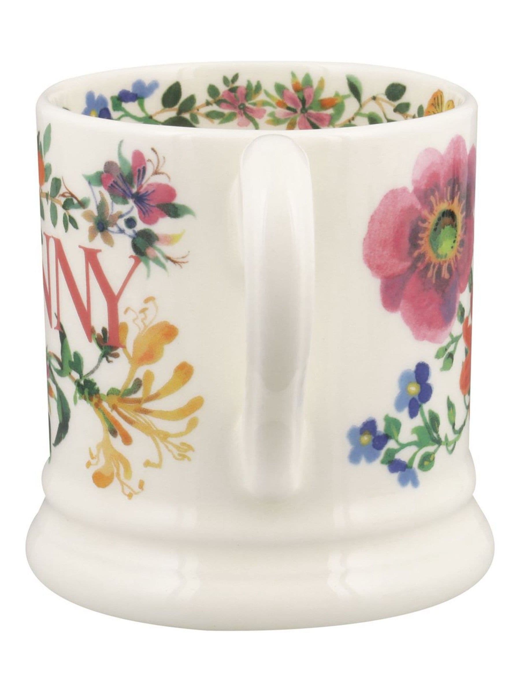 Emma Bridgewater Cream Garden Flowers Granny mug 1/2 pint, UK version