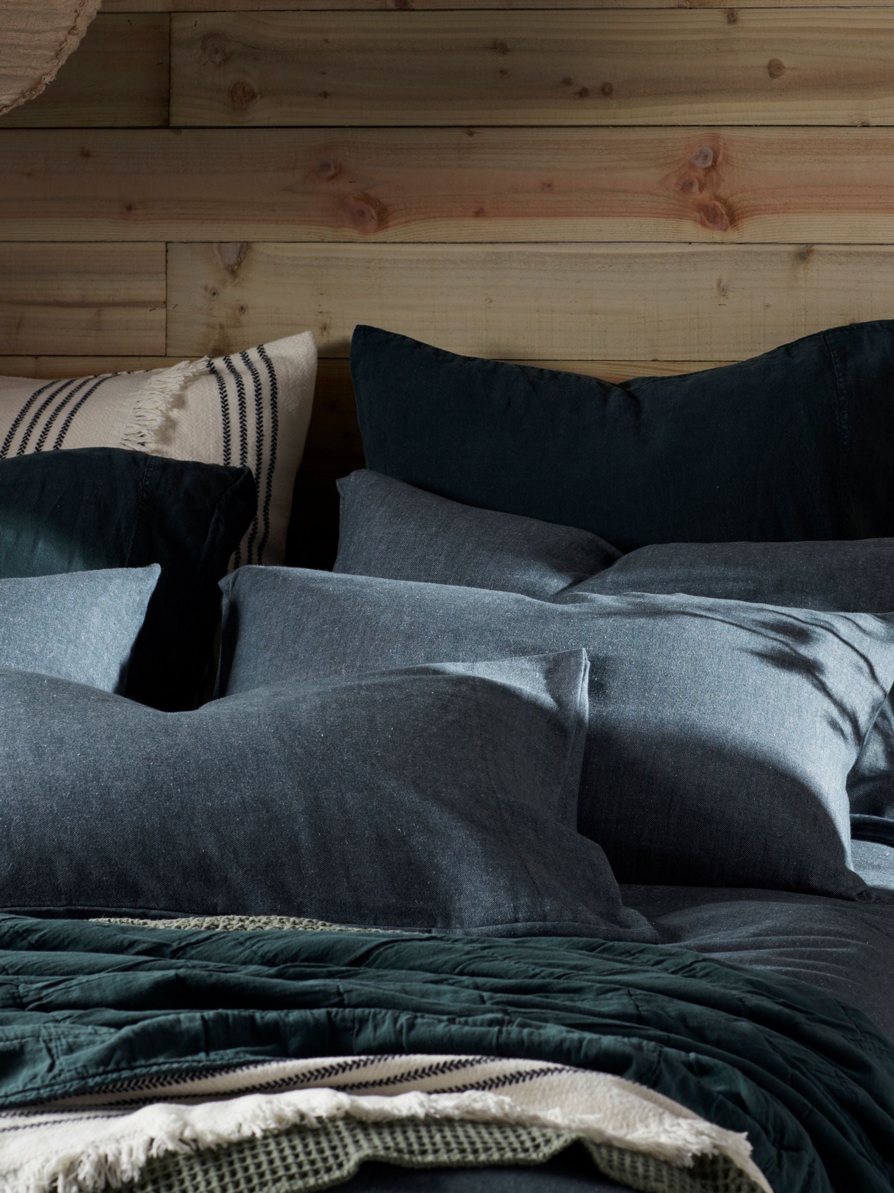 Secret Linen Store White Henry Brushed 100% Cotton Pillowcase