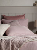Secret Linen Store White Henry Brushed 100% Cotton Pillowcase