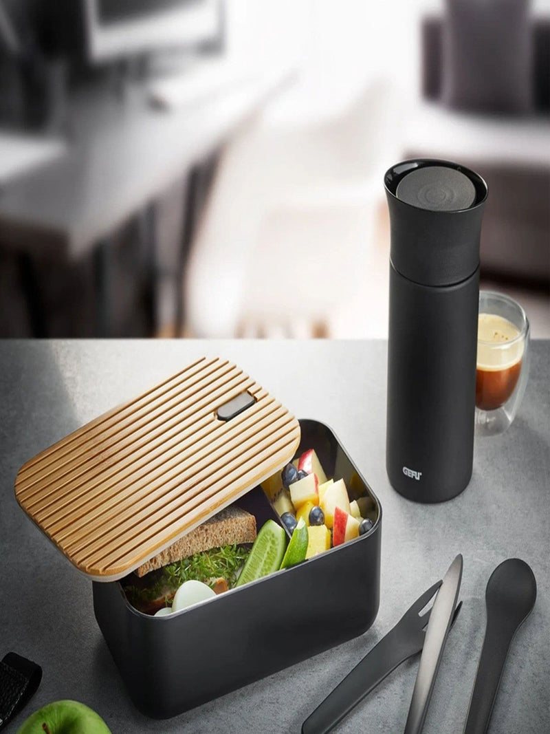 GEFU Enviro lunch box with cutlery 1000ml, imported from the UK