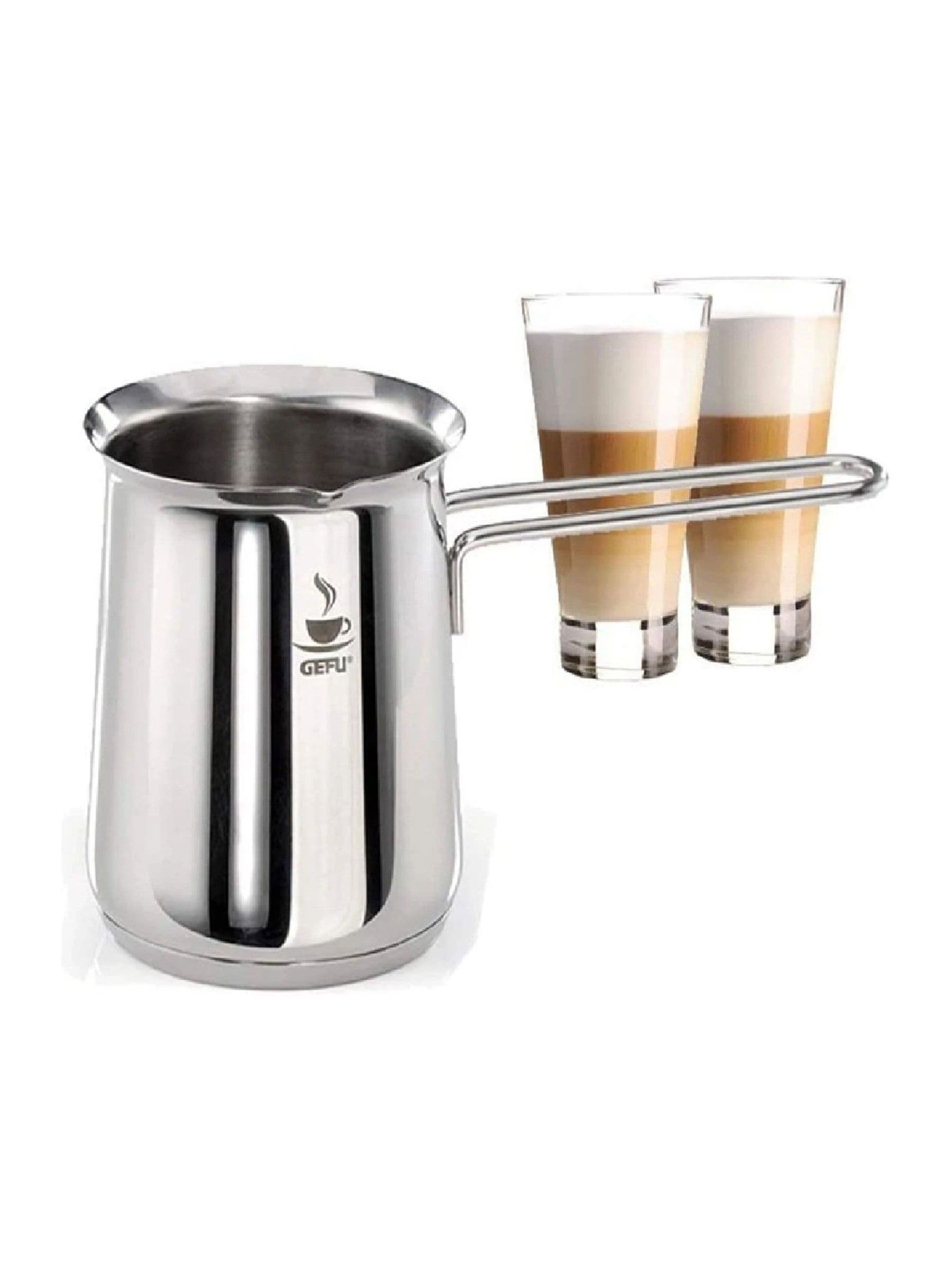GEFU Silver Claudio frothing jug, UK version