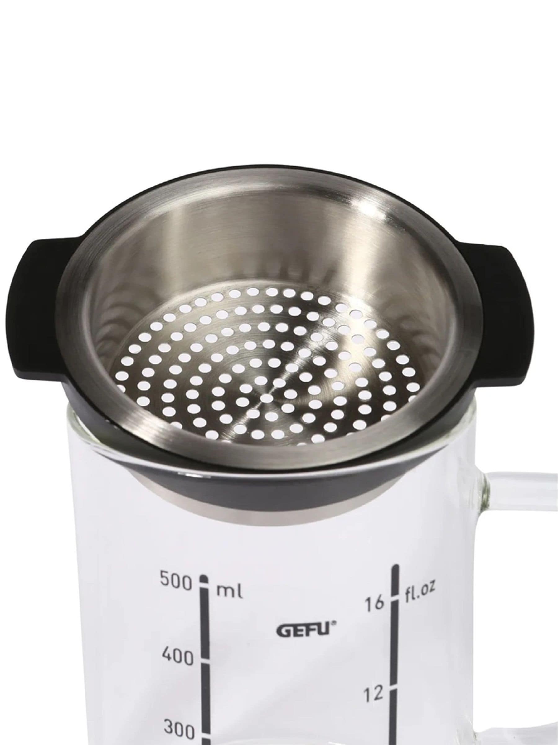 GEFU fat separator jug 500ml glass, imported from the UK